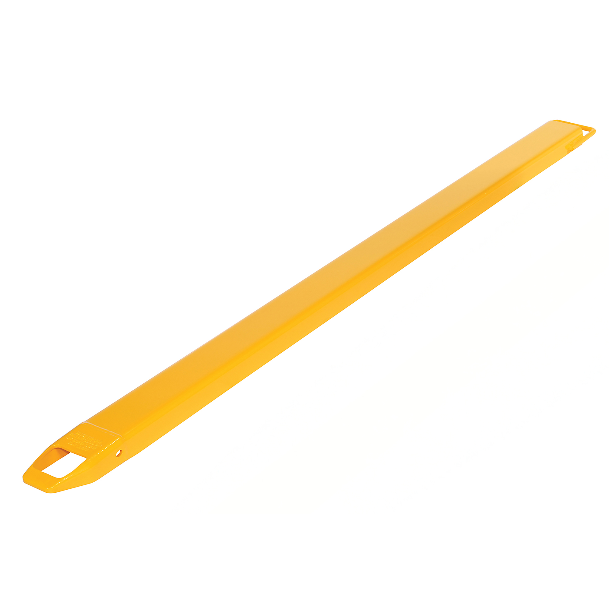 Vestil Steel Single Fork Extension — 4in. x 90in., 4000-Lb. Capacity, Yellow, Model# FE-4-90-EACH